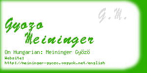gyozo meininger business card